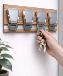 Alternative view of Schlüsselbrett mit 4 Flugzeug-Schnallen